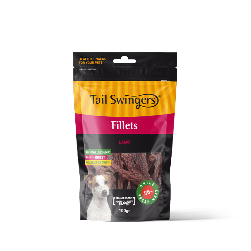 PROPET Dog Treats - Tail Swingers - Monoprotein Fillets Lamb 100gr