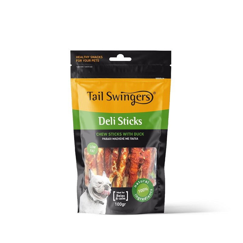 PROPET Dog Treats - Tail Swingers - Rawhide Deli Sticks Duck 100gr