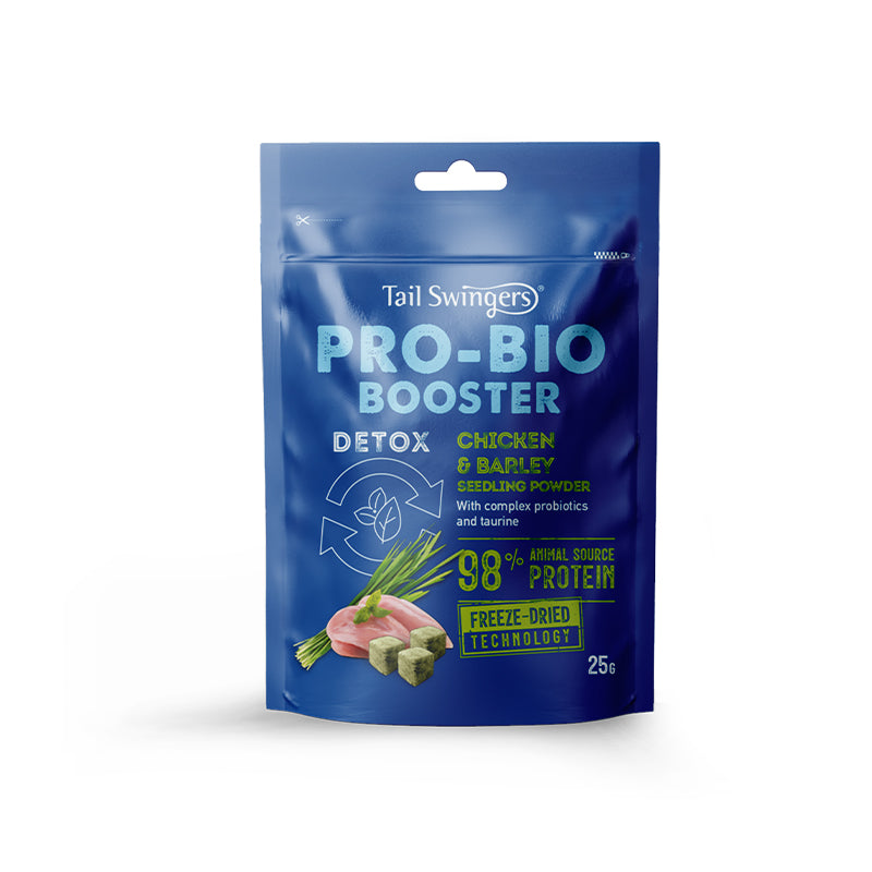 PROPET Dog Treats - Tail Swingers - Freeze Dried Protein Booster Bites Premium Protein Supplement/ Detox -
Immune System Chicken & Barley 25gr