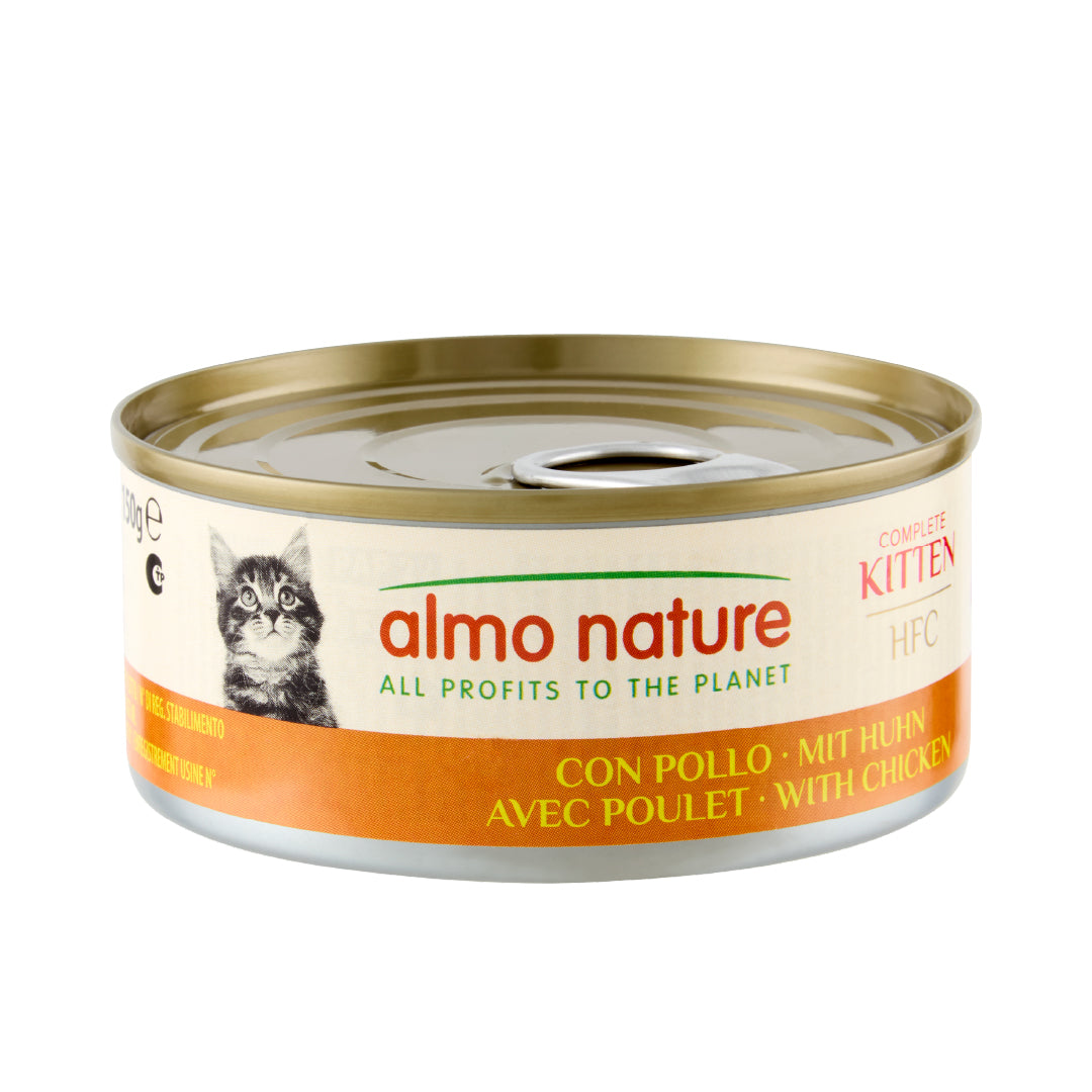 ALMO NATURE - Cat Wet Food HFC COMPLETE KITTEN WITH CHICKEN 150GR