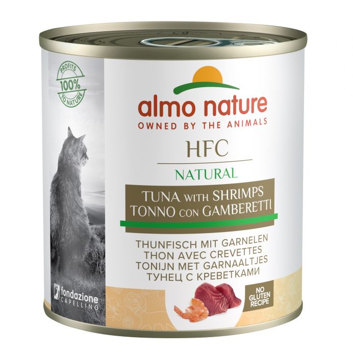 ALMO NATURE - Cat Wet Food HFC NAT. TUNA & SHRIMPS 280GR