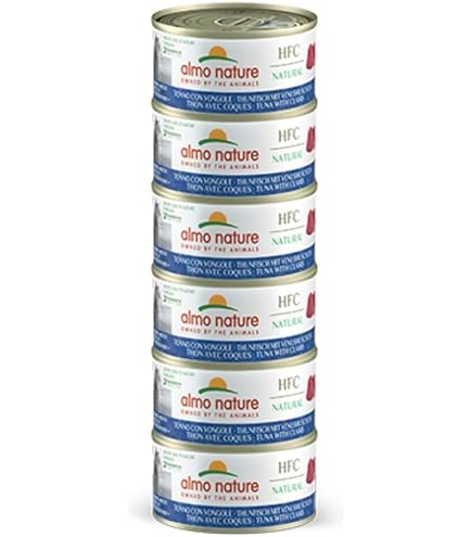 ALMO NATURE - Cat Wet Food HFC NAT. MEGA TUNA & SHRIMPS 6X70GR