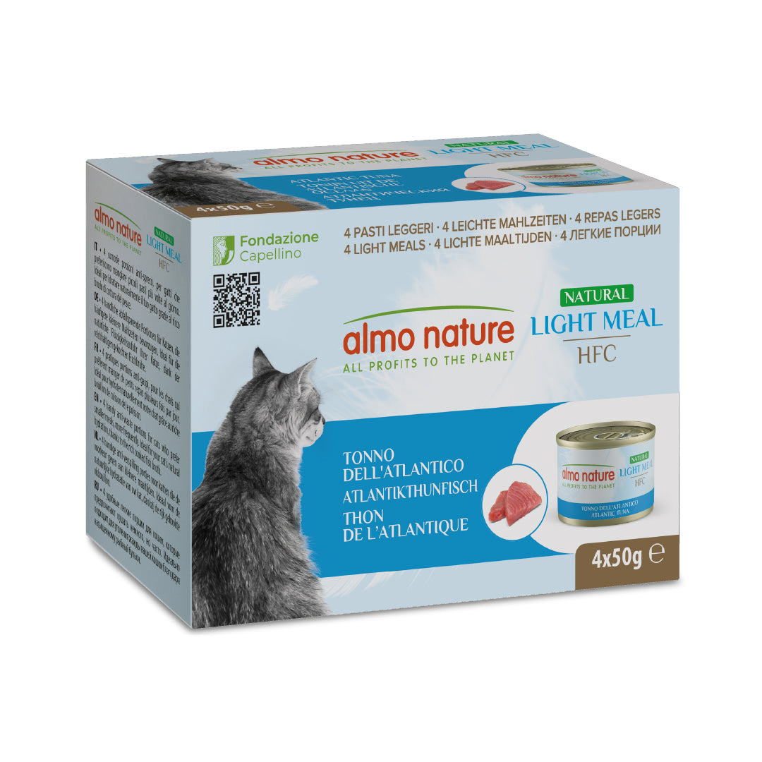 ALMO NATURE - Cat Wet Food HFC LIGHT ATLANTIC TUNA 4X50GR