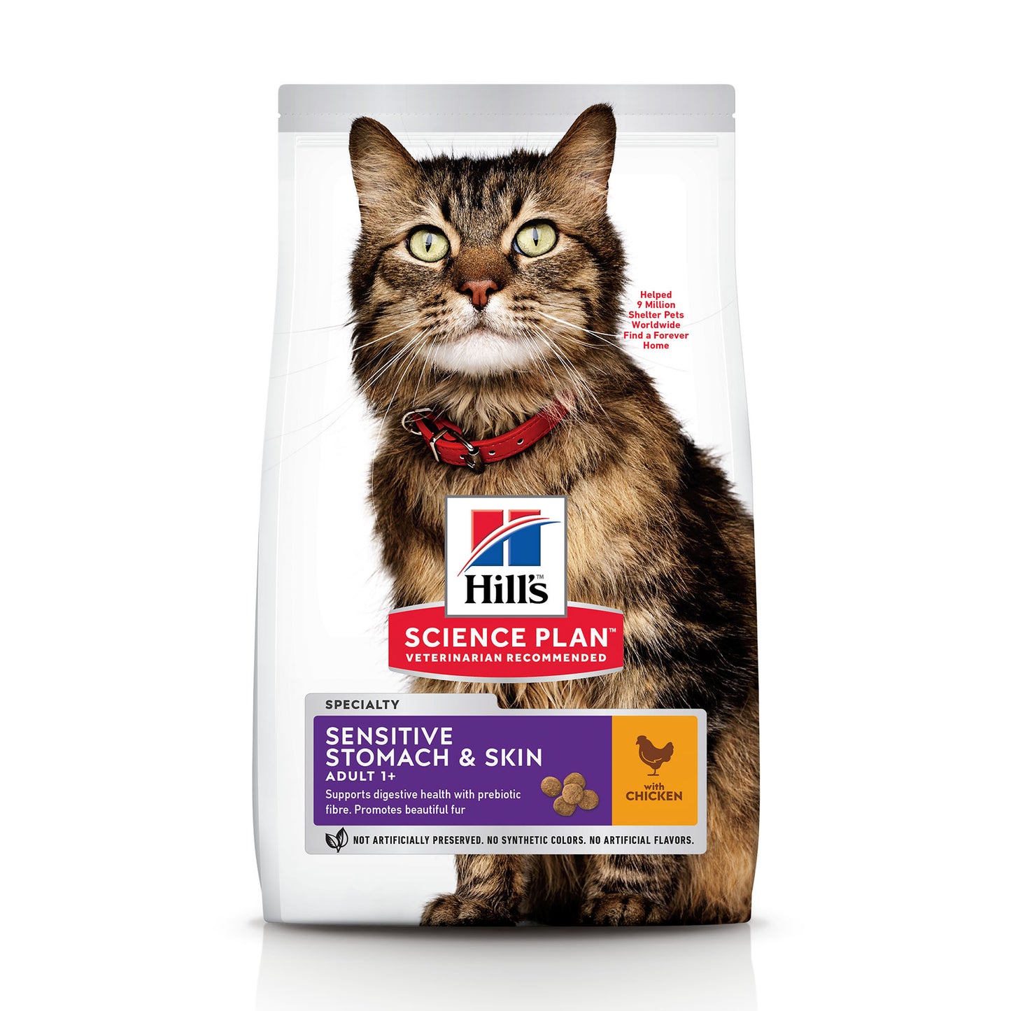 Propet - Food For Cat - Dry - Hill'S Science Plan Feline Special Line - Sensitive Stomach & Skin Adult 1+ Chicken 1.5Kg