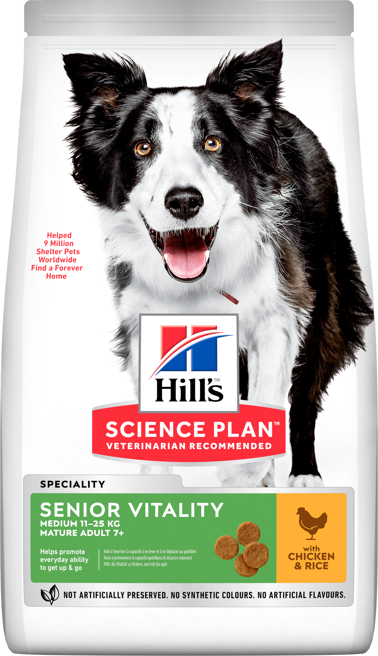 Propet Hill'S Science Plan Canine Medium & Large - Food For Dog - Dry Basic Line Mature 7+ Medium Breed Senior Vitality Chicken 2.5Kg