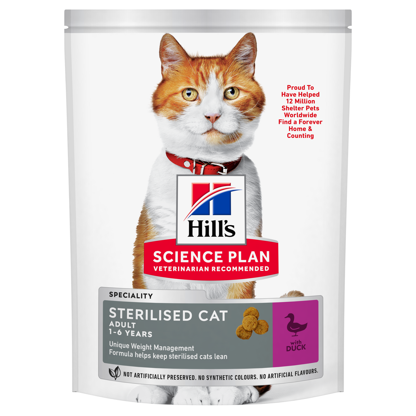 Propet - Food For Cat - Dry - Hill'S Science Plan Feline Special Line - Sterilised Adult 1-14 Duck 300Gr