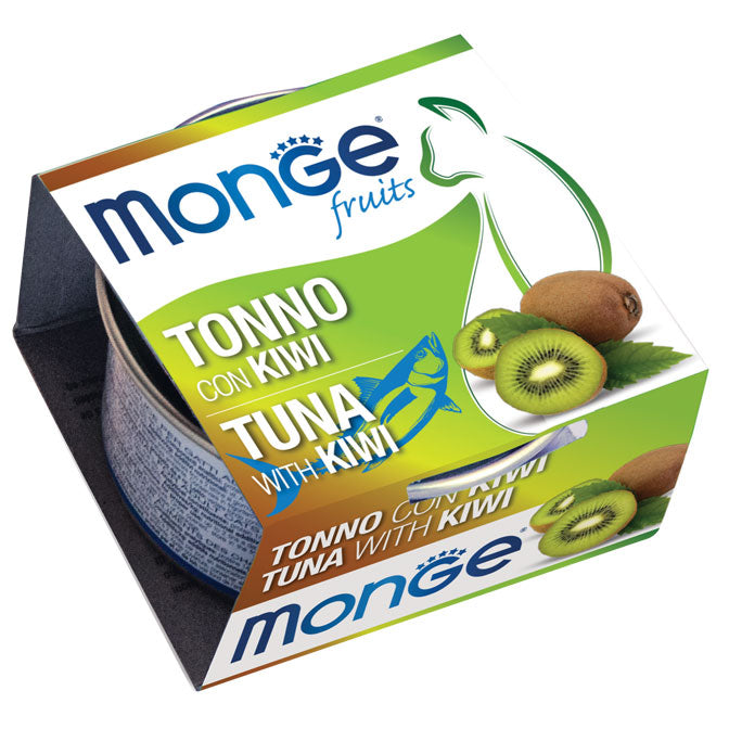 PROPET Monge WET Food For Cats - Fruit - Complementary Food Adult Tuna & Kiwi Cans 80gr
(Box of 24)