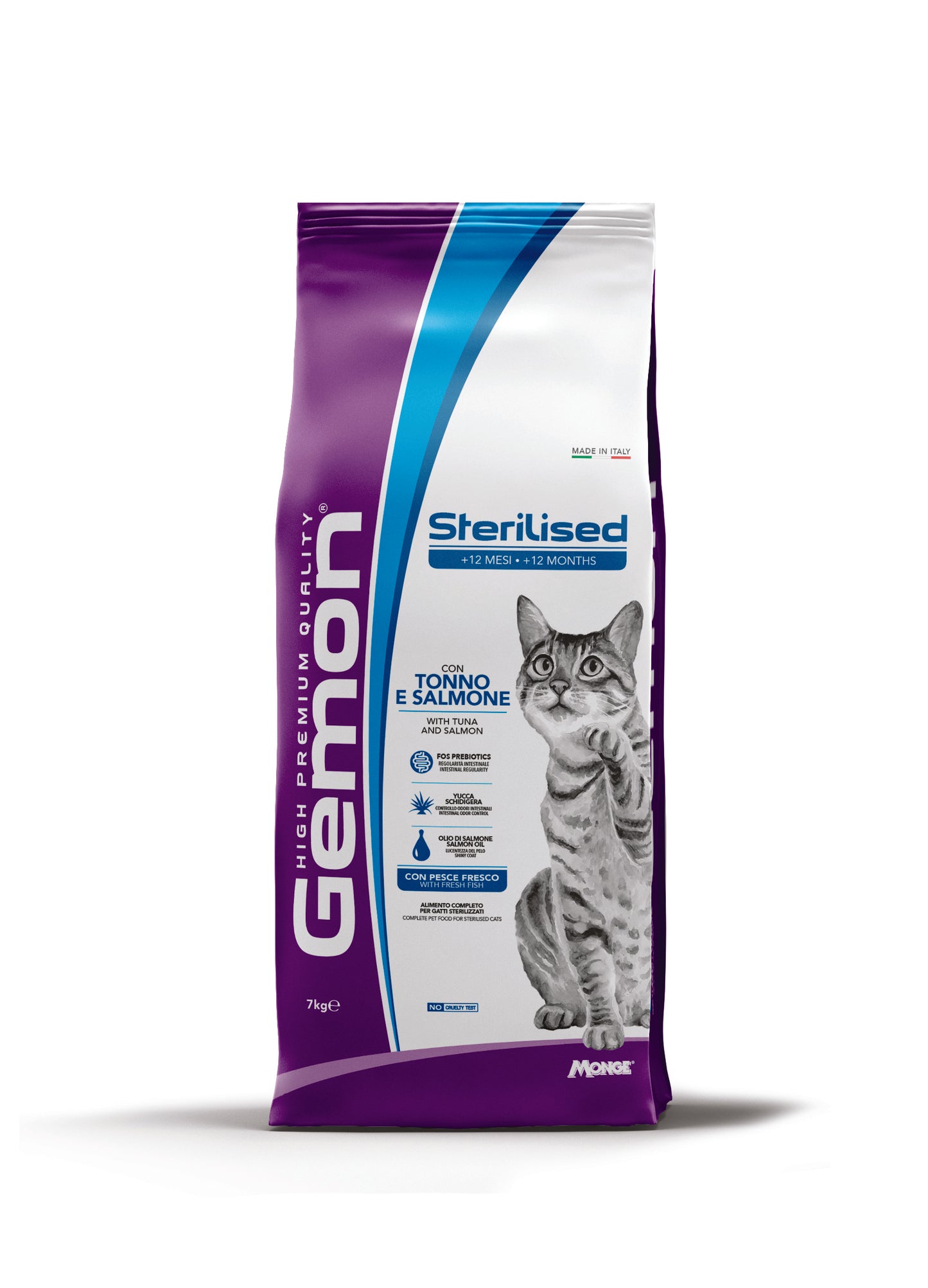 PROPET Gemon Complete Food for Cats - Dry Adult Adult
Sterilised Tuna & Salmon 7Kg