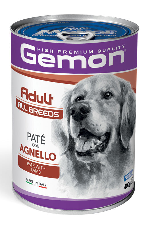 PROPET Gemon Complete Food for Dogs -Wet Cans - (Pâté) Adult
All Breeds Lamb
(Pâté) Cans 400gr
(Box of 24)