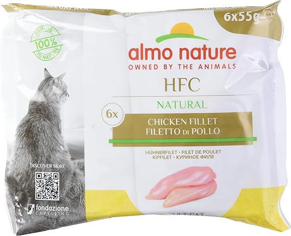 ALMO NATURE - Cat Wet Food HFC CHICKEN FILLET 6X55GR