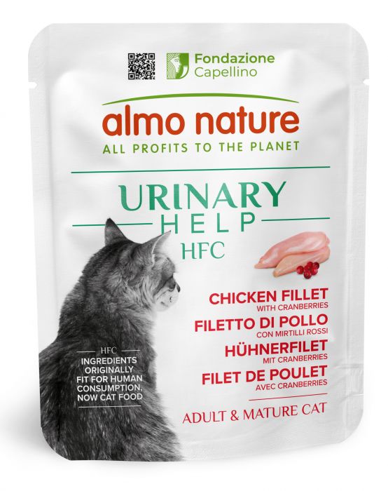 ALMO NATURE - Cat Wet Food HFC URINARY CHICKEN FILLET & CRANBERRIES 50GR