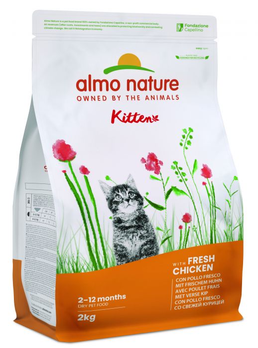 ALMO NATURE - Cat Dry Food PFC CHICKEN & RICE KITTEN 2KG