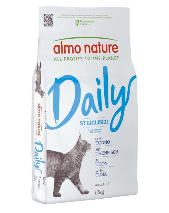 ALMO NATURE - Cat Dry Food DAILY CAT STERILISED TUNA 12KG