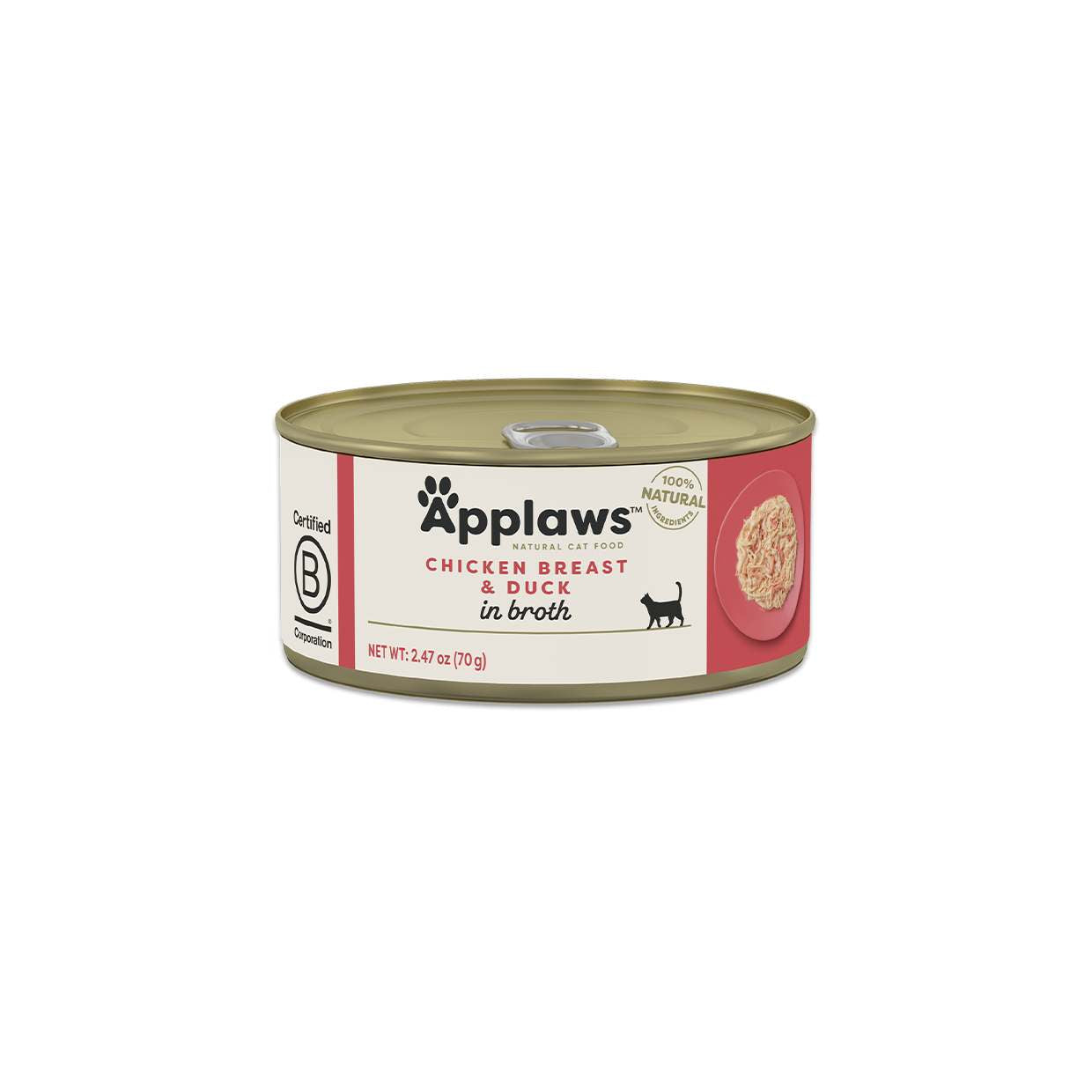 Applaws Cat Wet Food Adult Broth Tins Chicken and Duck 156g-24