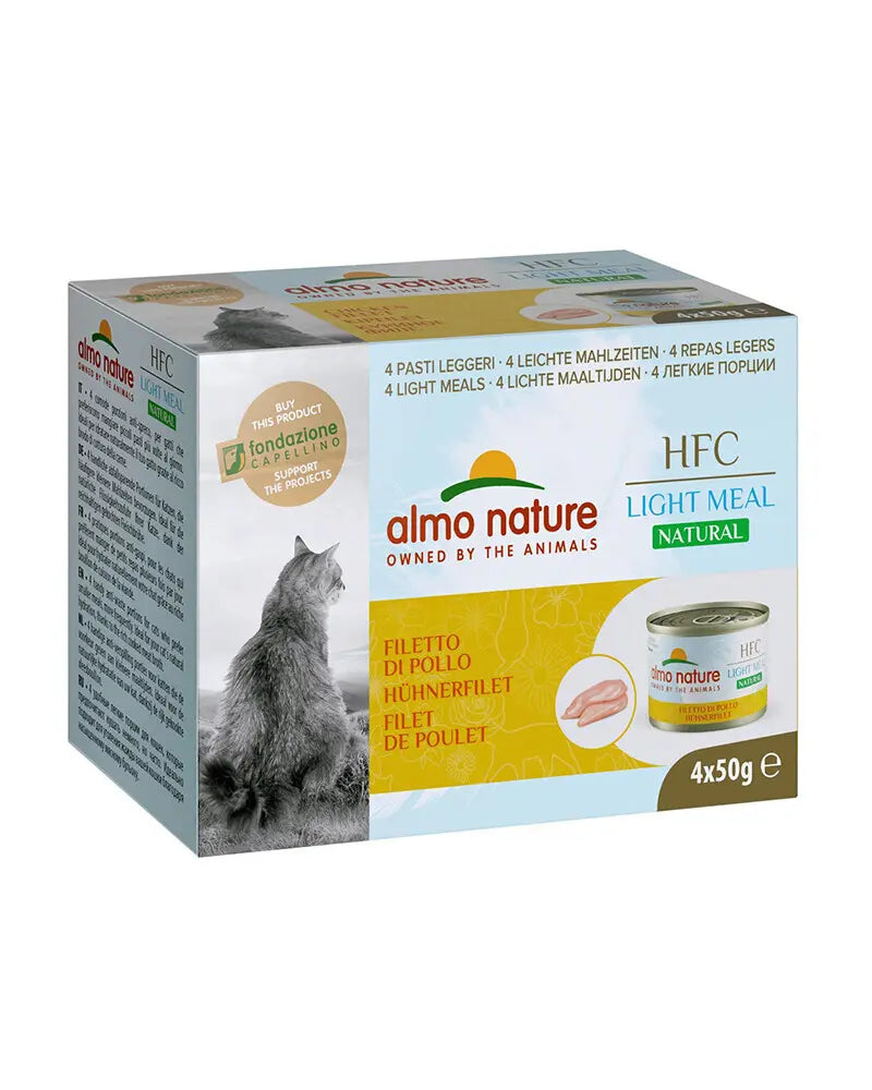 ALMO NATURE - Cat Wet Food HFC LIGHT CHICKEN FILLET 4X50GR