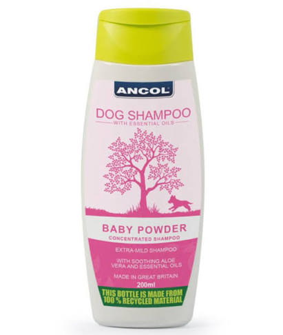 Ancol Dog Shampoo - Baby Powder 200ml