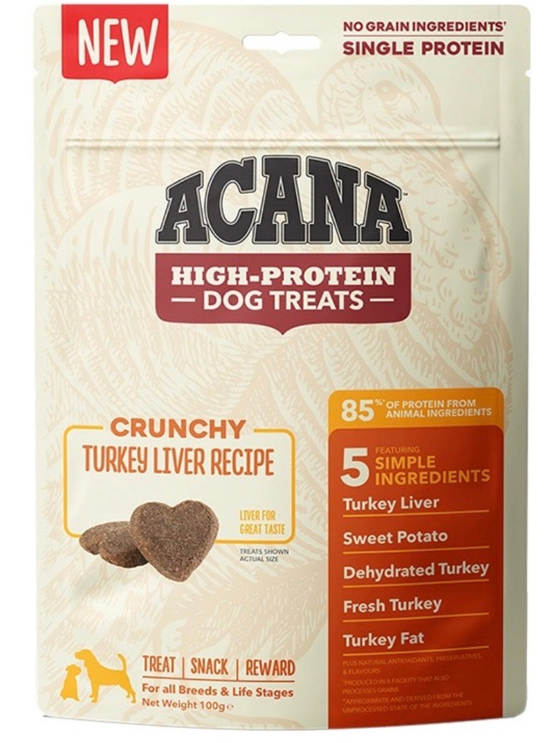 Acana Crunchy Turkey Liver Treats 100G