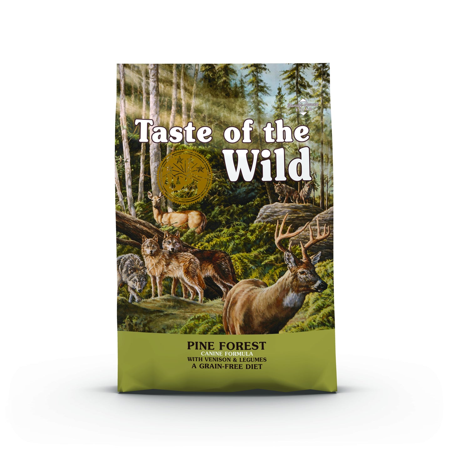 PROPET Taste of The Wild Super Premium Complete Food for Dogs Dry Food - Grain Free - All Breeds/All Life Stages Pine Forest Venison & Legumes 12.2Kg