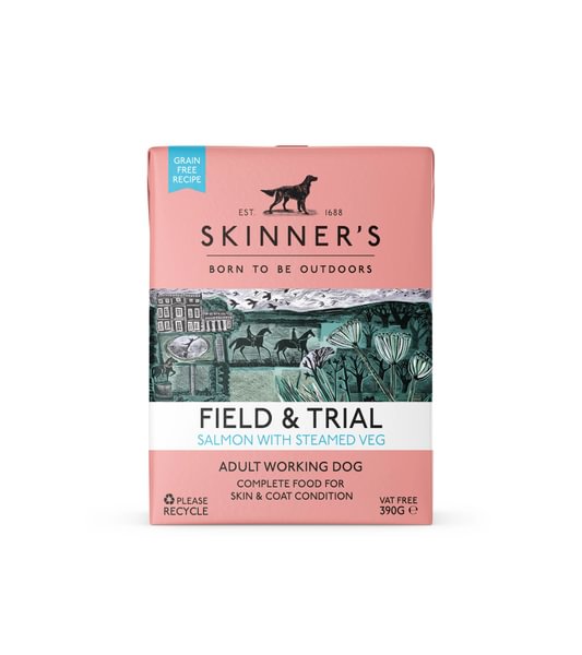 Skinners Food For Dog Wet Field & Trial Salmon with Steamed Veg 18 x 390g