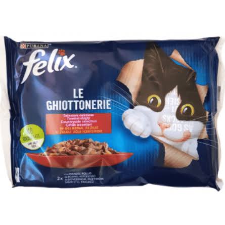 Felix Junior Le Ghiottonerie Countryside Selection in Jelly (4x85g)