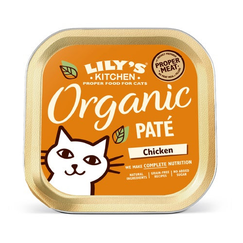 LILY'S KITCHEN - Cat Wet Food ORGANIC CHICKEN PATE 85GR