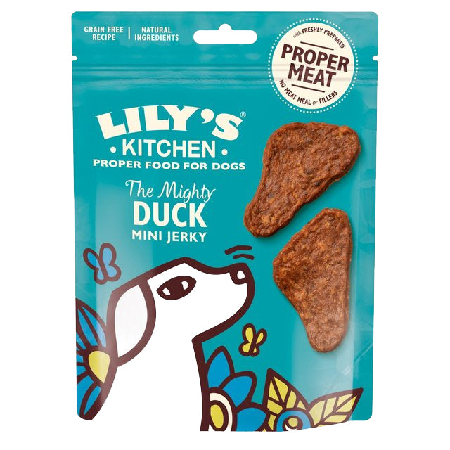LILY'S KITCHEN - Dog Treats THE MIGHTY DUCK MINI JERKY 70GR