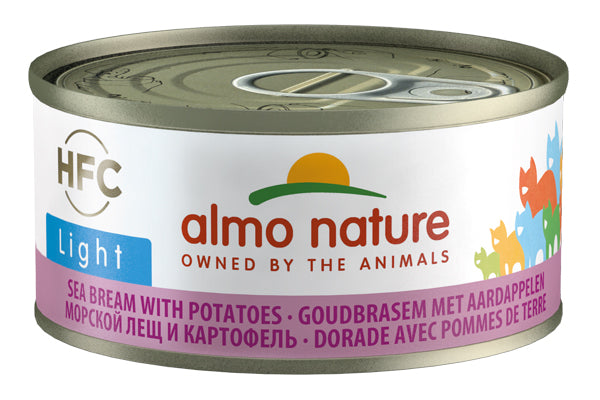 ALMO NATURE - Cat Wet Food HFC LIGHT SEA BEAM/POTATO 70GR