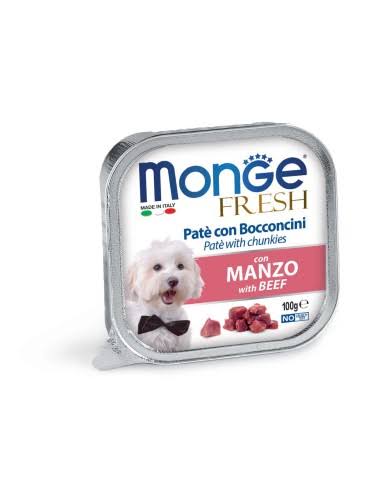 Monge Fresh - Complete Food Adult Beef (Pâté & Chunkies) Alutray