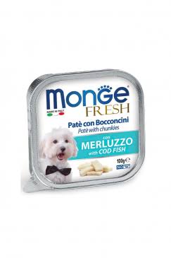 Monge Fresh - Complete Food Adult Cod Fish (Pâté & Chunkies) Alutray