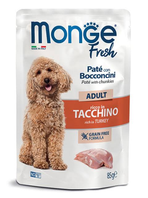 Monge Fresh - Complete Food Adult Turkey (Pâté & Chunkies) Alutray