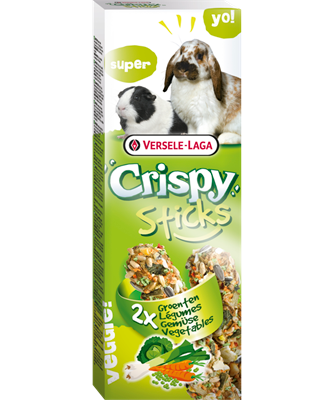 PROPET Versele-Laga Small Mammals Crispy Sticks
Rabbits-Guinea Pigs
Vegetables 2 pieces 110gr
(Pack of 8)