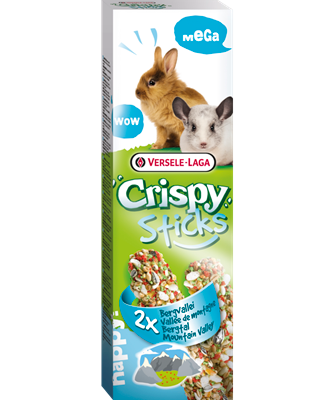 PROPET Versele-Laga Small Mammals Crispy Mega Sticks
Rabbits-Chinchillas
"Mountain Valley" 2 Pieces 140gr
(Pack of 8)