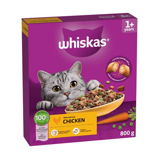 Whiskas 1+ Dry Food with Chicken (800g)
