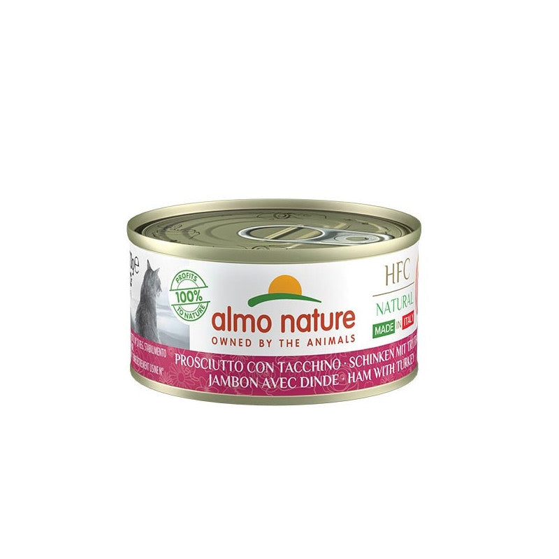 ALMO NATURE - Cat Wet Food HFC NAT. HAM WITH TURKEY 70GR