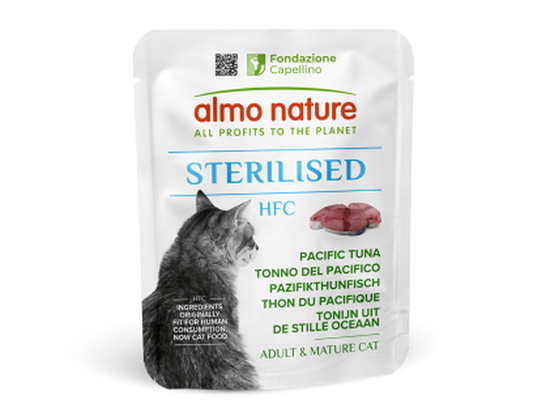 ALMO NATURE - Cat Wet Food HFC STERILISED PACIFIC TUNA 50GR