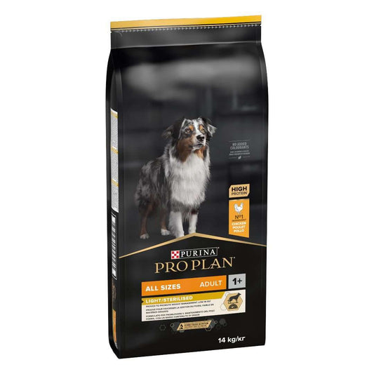 Proplan  - Food For Dog - Dry - All Size Light/Sterilised Chicken 14Kg
