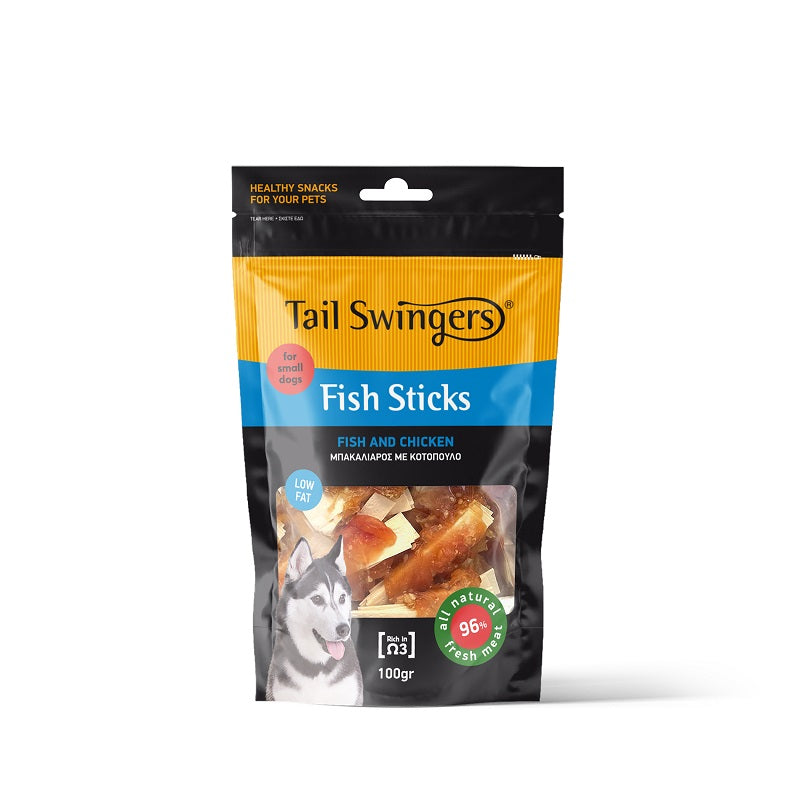 PROPET Dog Treats - Tail Swingers - Fish Fish Sticks
Small Bites Cod & Chicken 100gr