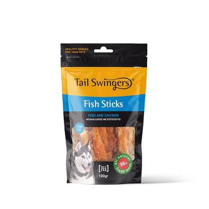 PROPET Dog Treats - Tail Swingers - Fish Fish Sticks
Small Bites Cod & Chicken 100gr