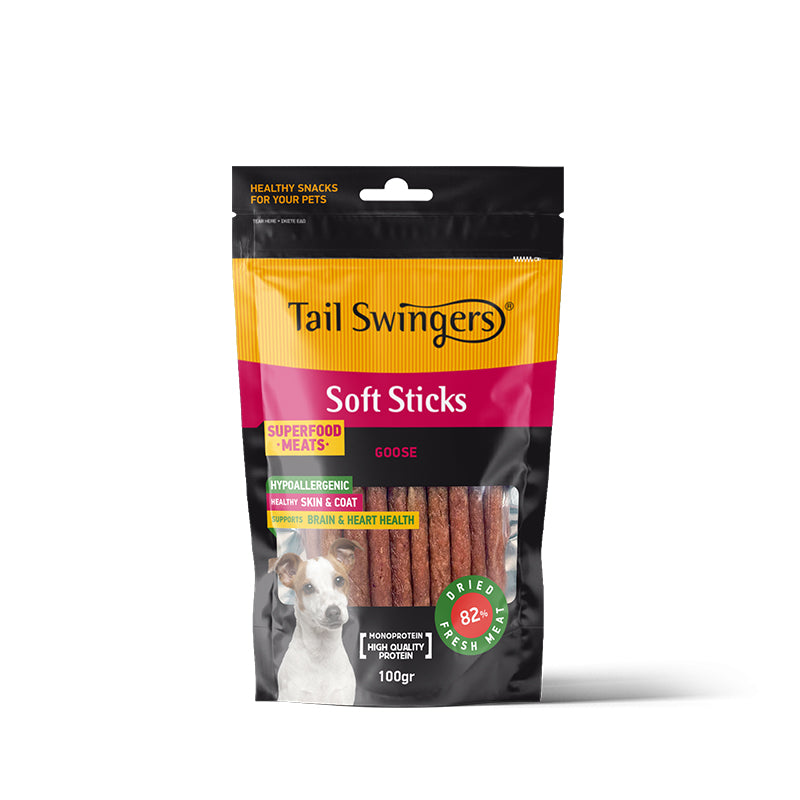 PROPET Dog Treats - Tail Swingers - Monoprotein Soft Sticks Goose 100gr