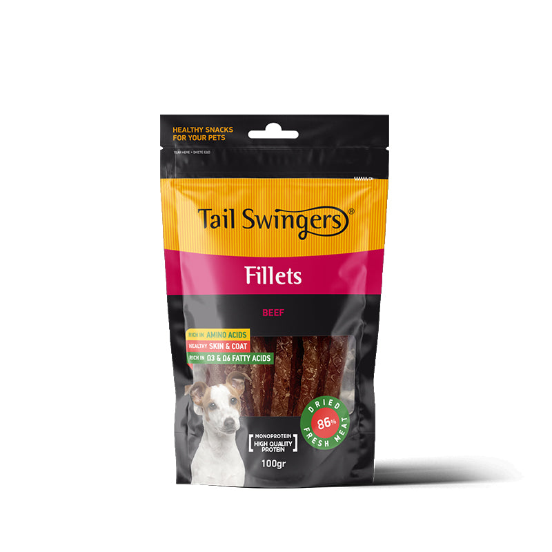 PROPET Dog Treats - Tail Swingers - Monoprotein Fillets Beef 100gr