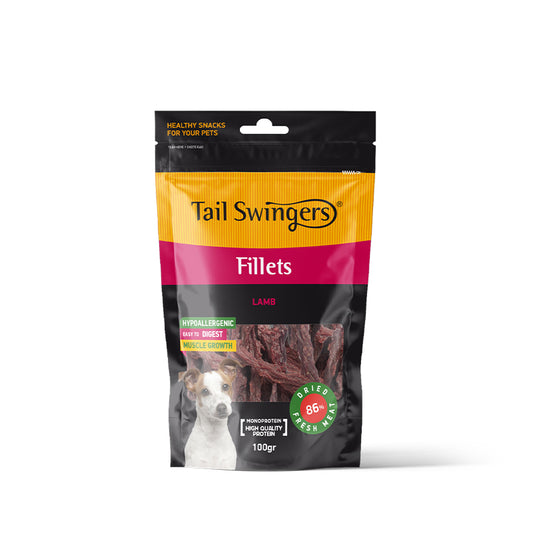 PROPET Dog Treats - Tail Swingers - Monoprotein Fillets Lamb 100gr