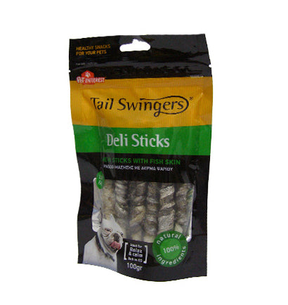 PROPET Dog Treats - Tail Swingers - Rawhide Deli Sticks Fish Skin 100gr