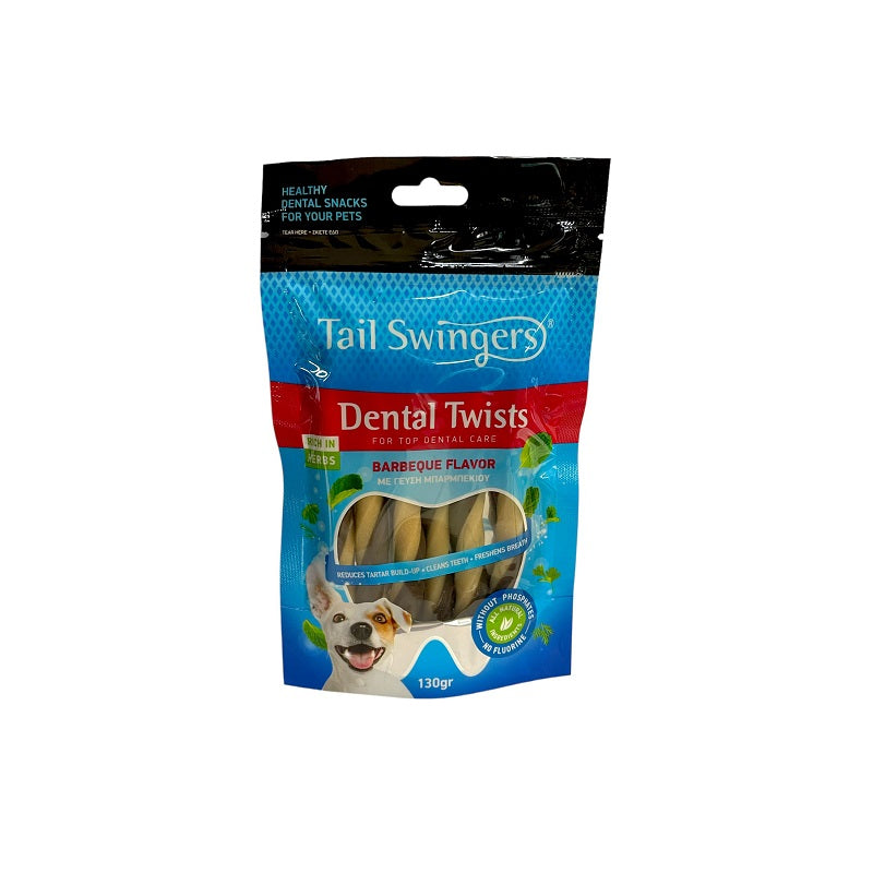 PROPET Dog Treats - Tail Swingers - Dental Dental Twists Barbeque 130gr