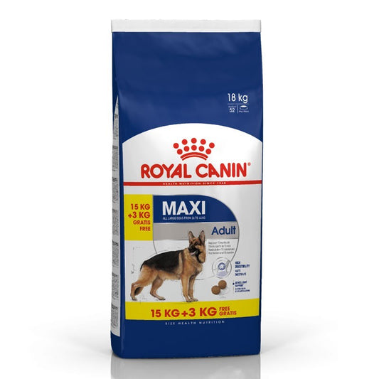 Royal Canin Dog Food Dry BONUS BAGS MEDIUM ADULT 15+3KG 15+3kg