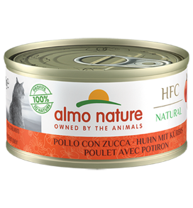 ALMO NATURE - Cat Wet Food HFC NATURAL MEGA CHICKEN & PUMPKIN 6X70GR