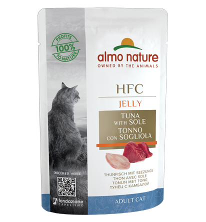 ALMO NATURE - Cat Wet Food HFC JELLY TUNA 150GR