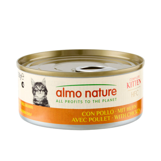 ALMO NATURE - Cat Wet Food HFC COMPLETE KITTEN WITH CHICKEN 150GR