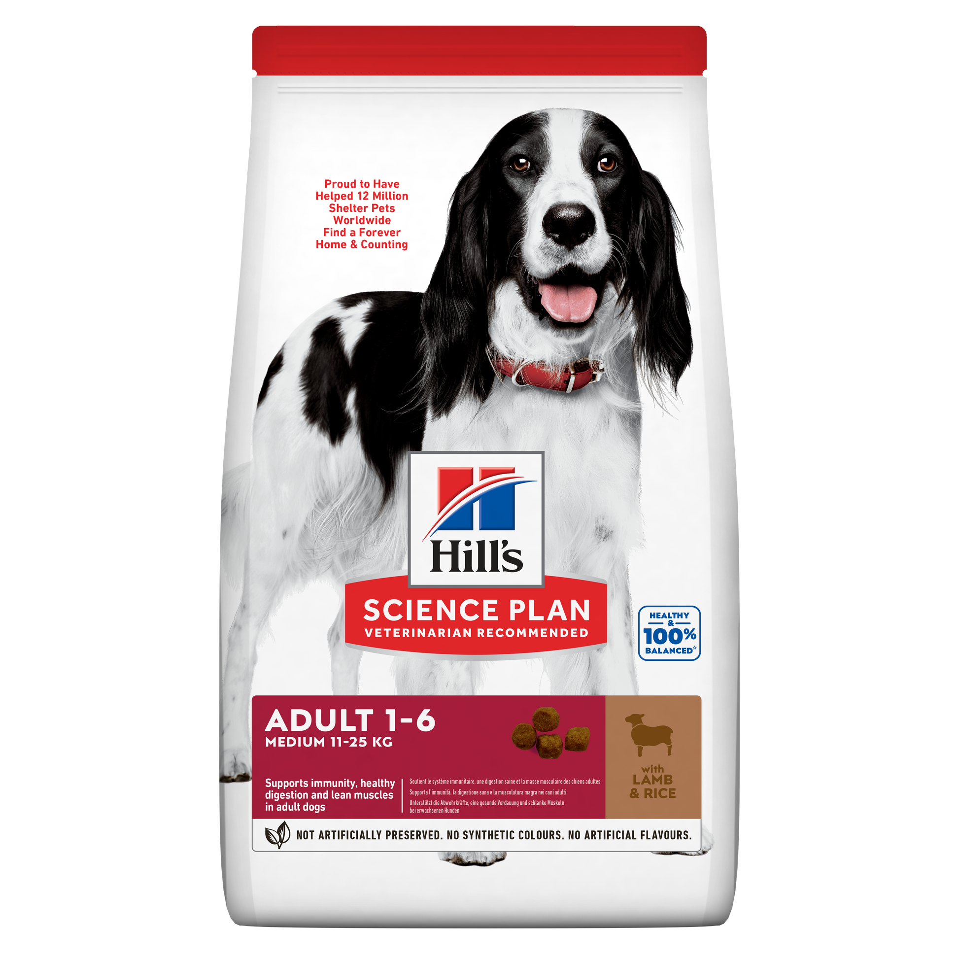 Propet Hill'S Science Plan Canine Medium & Large - Food For Dog - Dry Basic Line Adult 1-6 Medium Breed  Lamb 2.5Kg