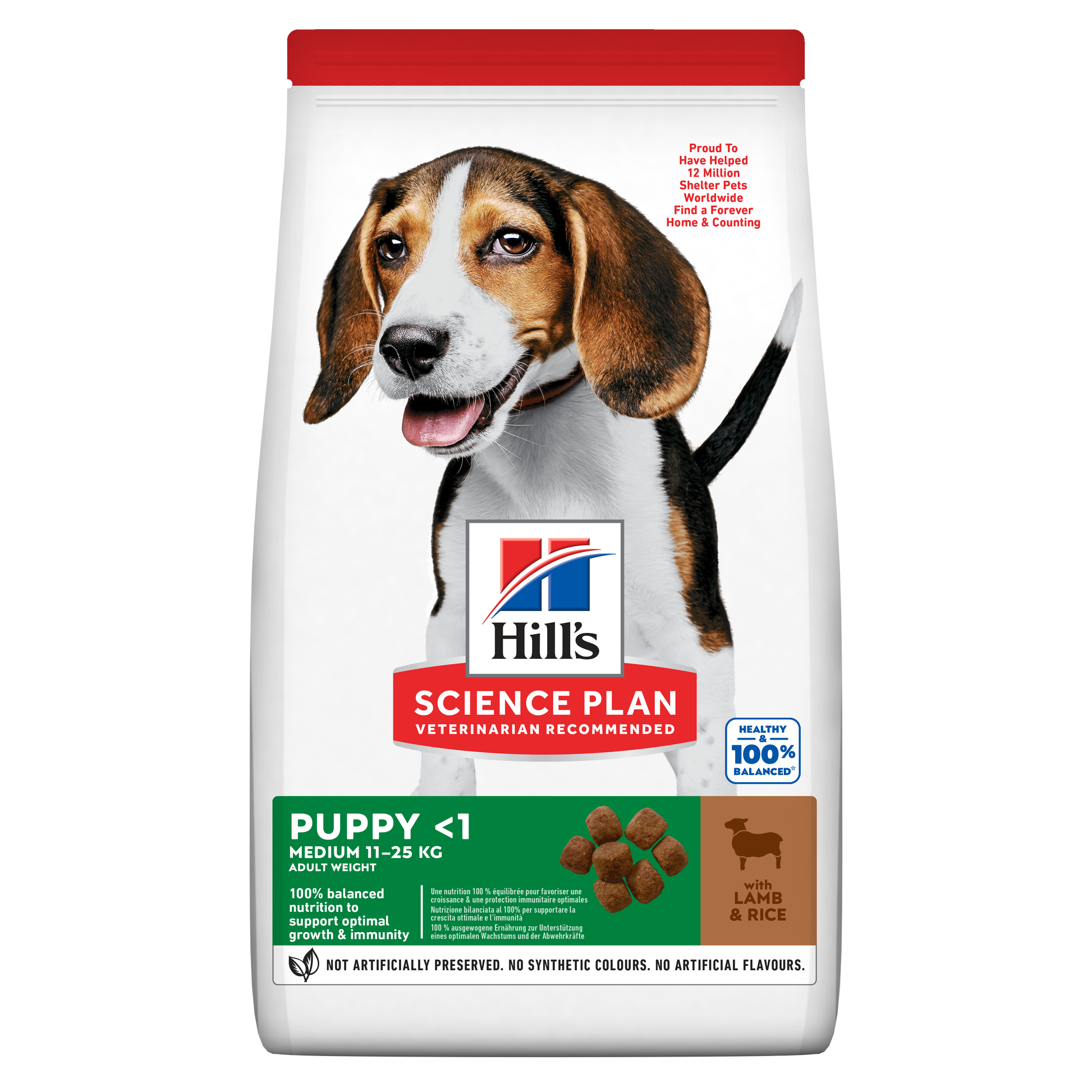Propet Hill'S Science Plan Canine Medium & Large - Food For Dog - Dry Basic Line Puppy <1 Medium Breed  Lamb 14Kg