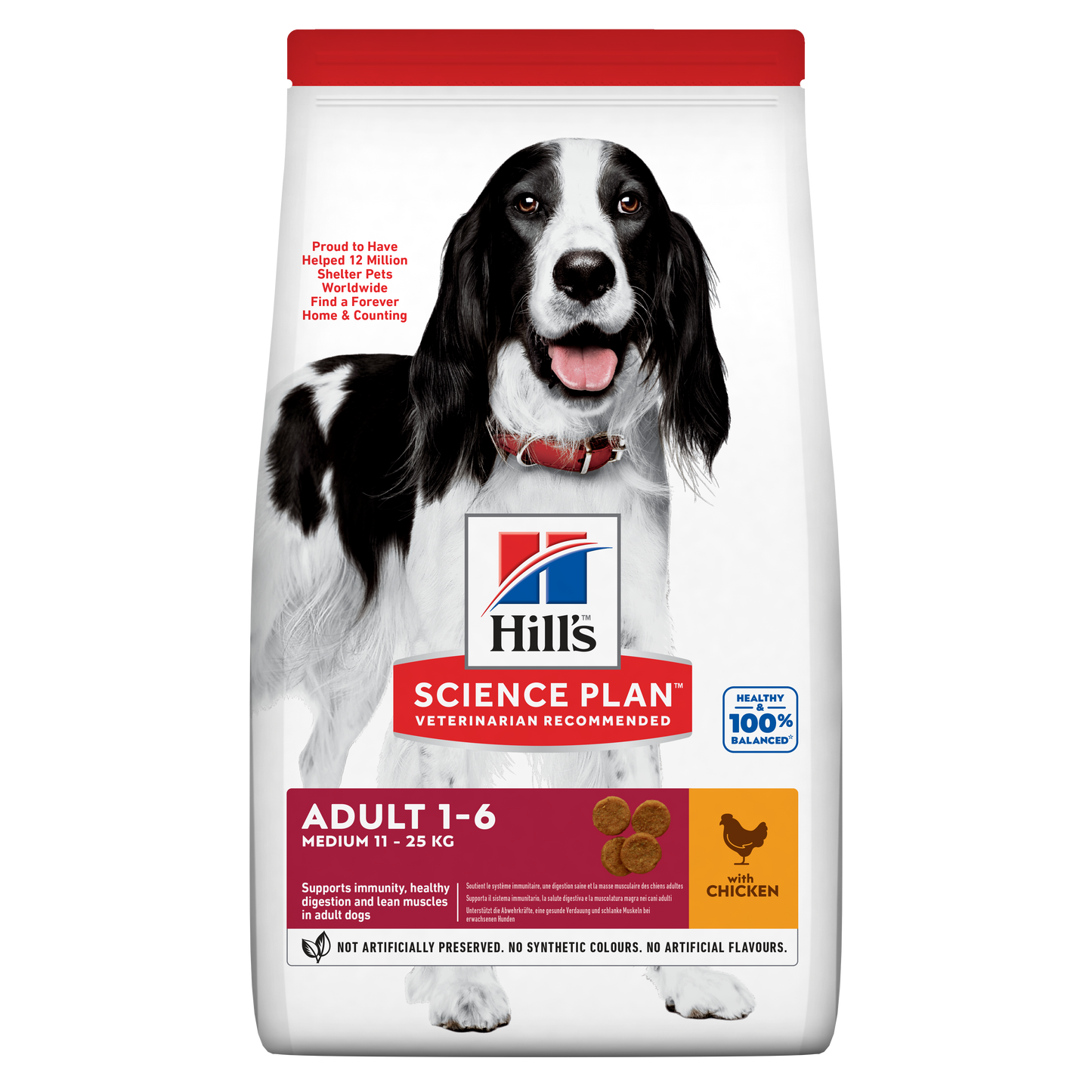 Propet Hill'S Science Plan Canine Medium & Large - Food For Dog - Dry Basic Line Adult 1-6 Medium Breed  Chicken 12+2Kg
Bonus Bag